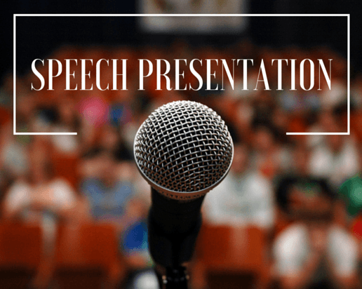 meaning of speech presentation